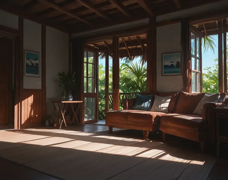 Beach Bungalow Interior (Background) (Landscape) (Illustrious) (AD)