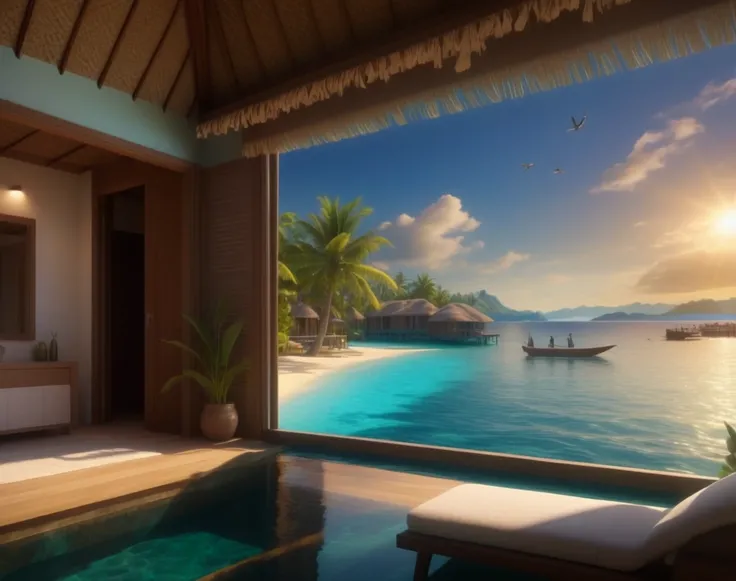Overater Bungalow Interior (Background) (Landscape) (SDXL) (AD)