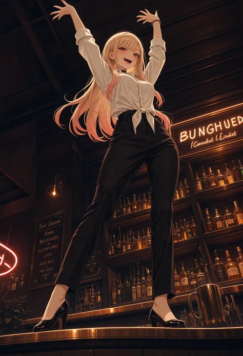 Dance on the bar counter