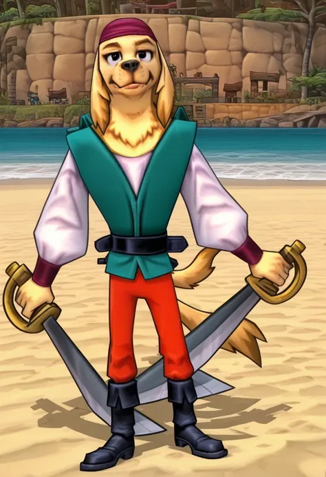 Golden Retriever Pirate Guard (Sly 3)