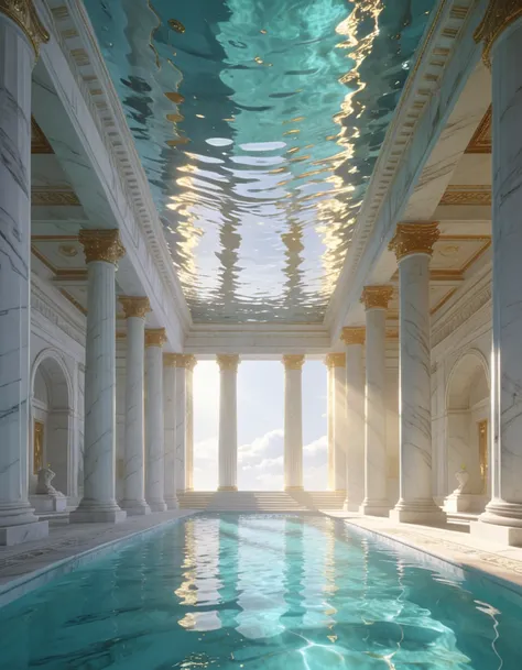 heavenly temple bathing pool