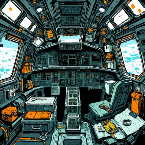 jspace_winnebago_xl_v1 — Space Winnebago Retro-Industrial Cabins (SDXL)