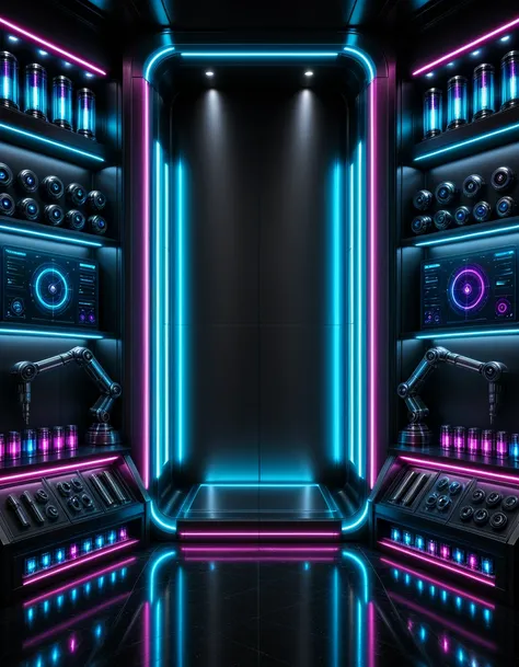 exclusive cyberpunk droid showroom