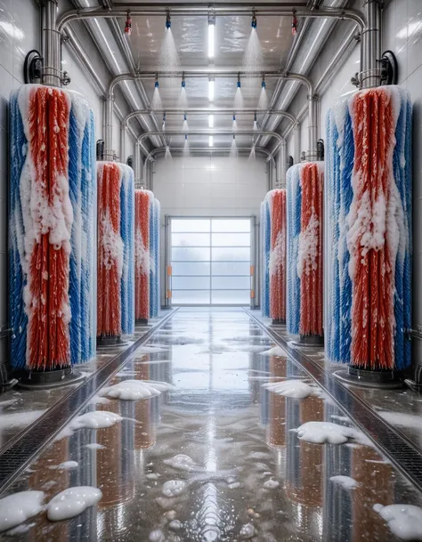 automatic car wash interior illu