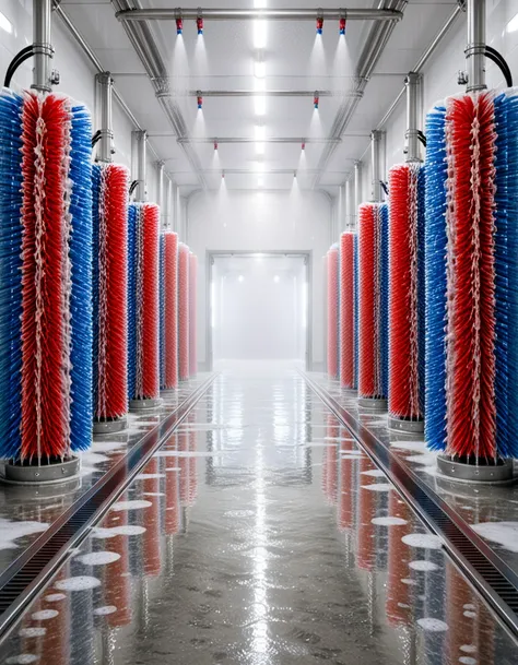 automatic car wash interior