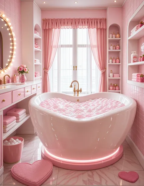 pastel bathroom illu