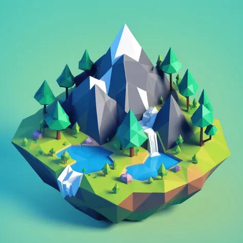 Low Poly 3D - Turn Anything Into a Faceted Polygon Render (Original Style)