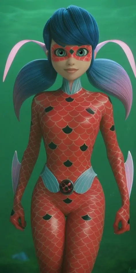 Marinette Dupain-Cheng, Ladybug, Miraculous. Different models and attires.