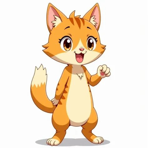 Anime Full Anthro Cat — anime style fully anthropomorphic feline character
