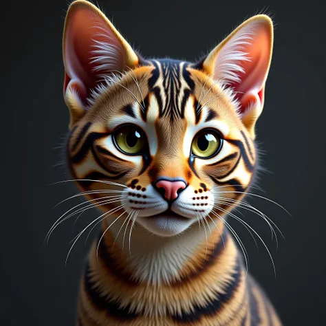 Photoreal Half Anthro Cat — photorealistic half-anthropomorphic feline character