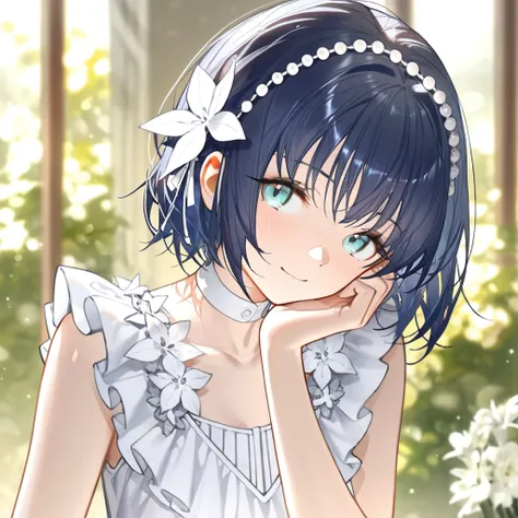 Hamasaki Mahoro / 浜崎まほろ「ournotes_white_bass_dress + ournotes_white_hoodie_green_skirt」 - BanG Dream! Our Notes WAI Illustrious SDXL LoRA