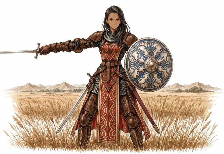 Pose - Shield Forward Defensive Stance (+Wing Stance)