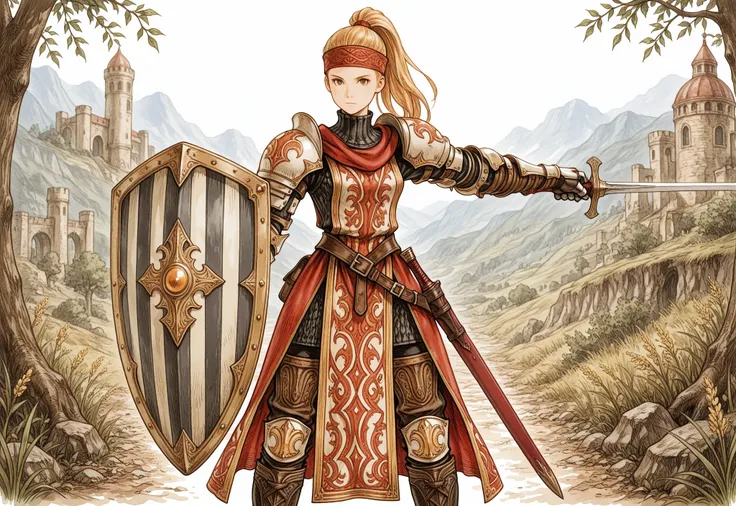Pose - Shield Forward Defensive Stance (+Wing Stance)