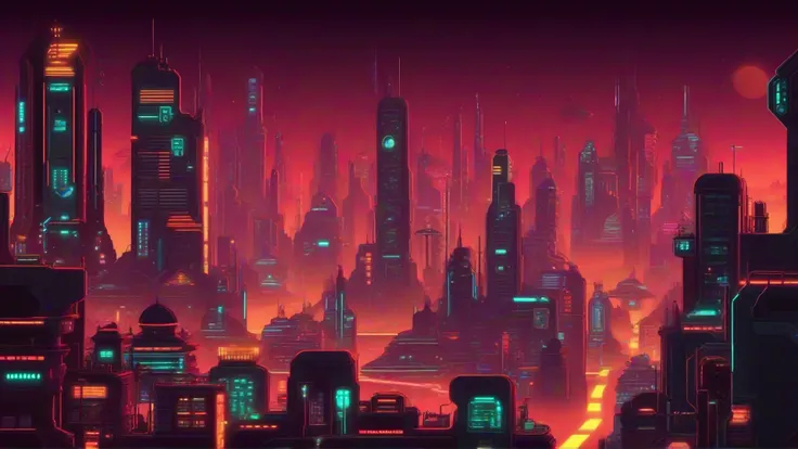 Retro Futuristic UI Landscapes