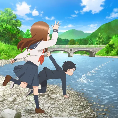 stone skipping (水切り)
