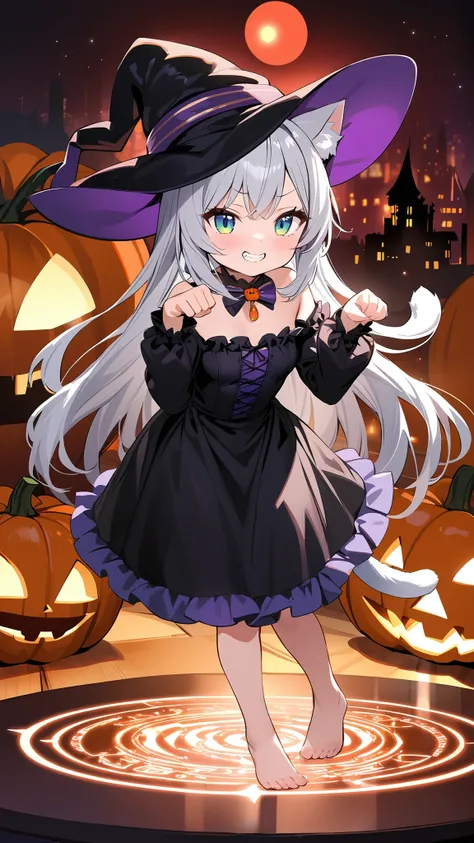 Halloween cat girl