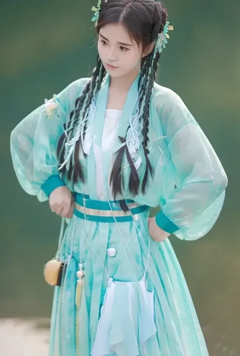 蓝色_古风_多半身_湖边_L15