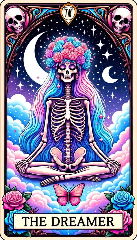 Halloween Skeleton Tarot Cards 1