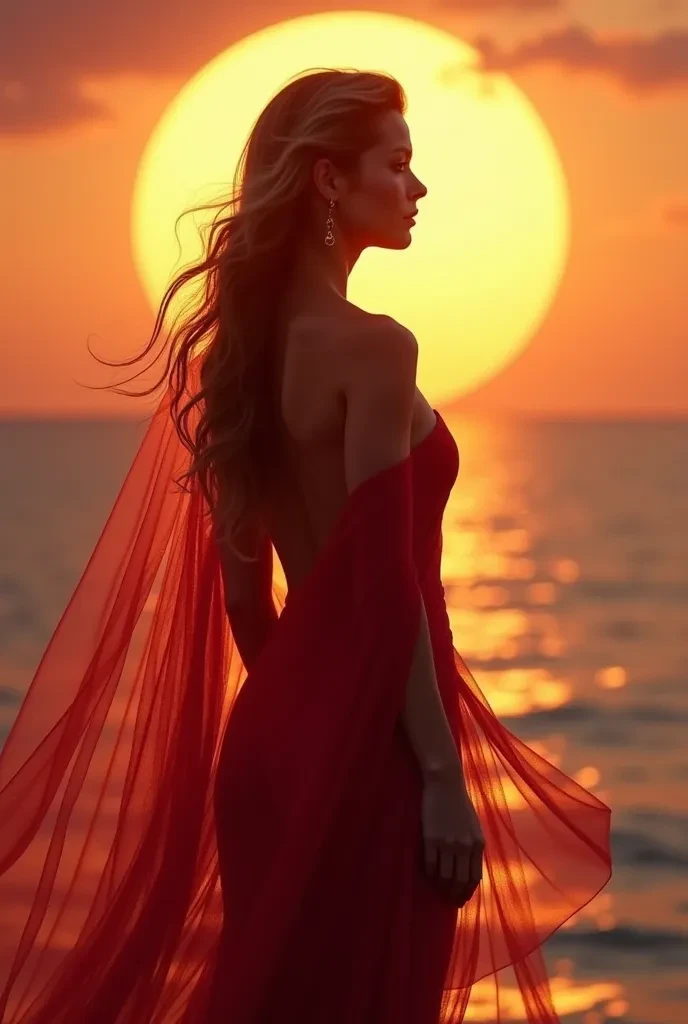 Portrait of Sunset Goddess