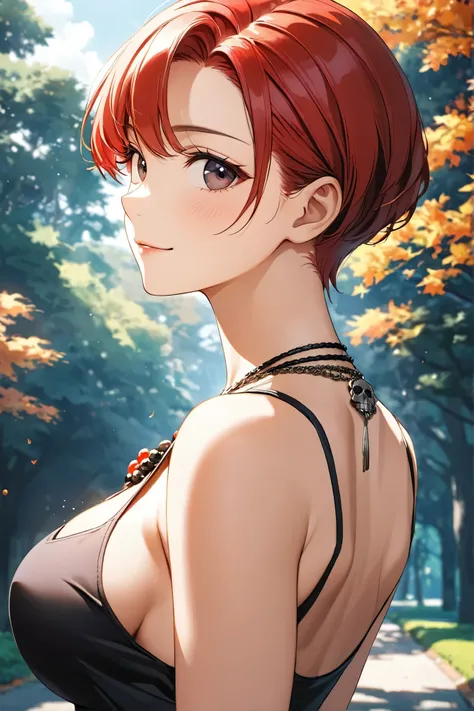 red shorthair girl