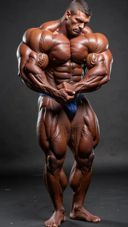 muscular bodybuilder Flux  nice muscle