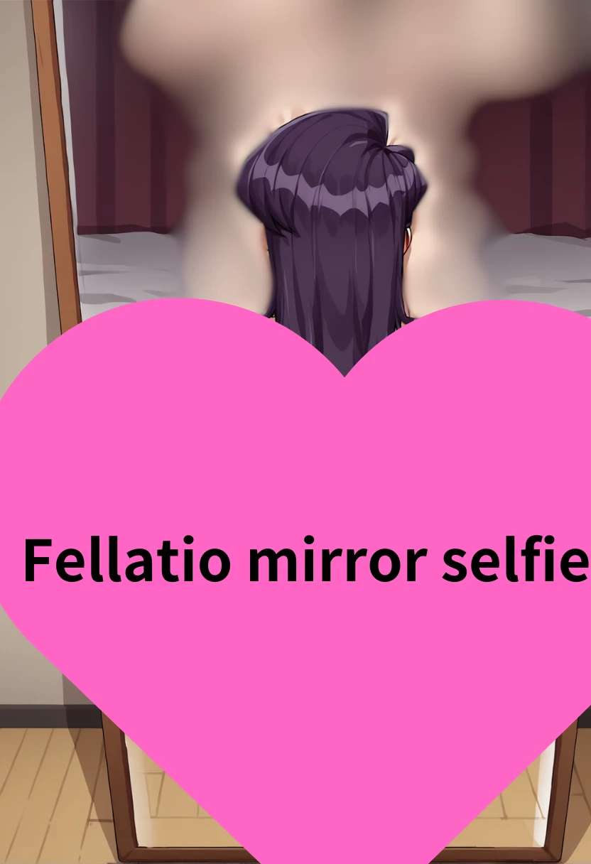 Fellatio mirror selfie