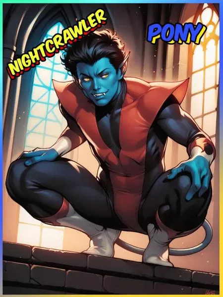 Nightcrawler Marvel X-Men series COMMISSION -PONY XL- by YeiyeiArt