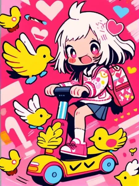 cute social doodle sdxl