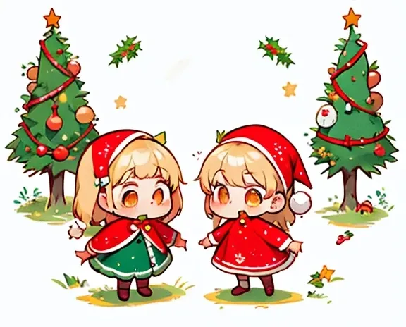 クリスマスイラスト①