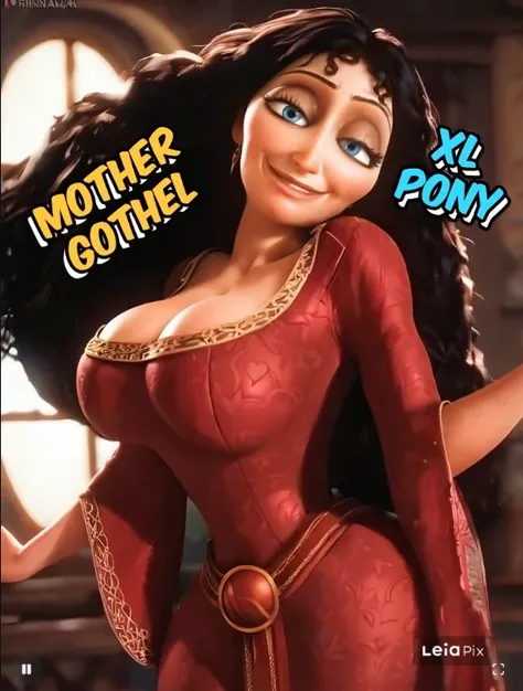 Mother Gothel (Tangled) - SD 1.5 | XL PONY - by YeiyeiArt