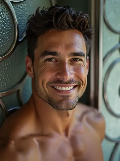 Men without shirts