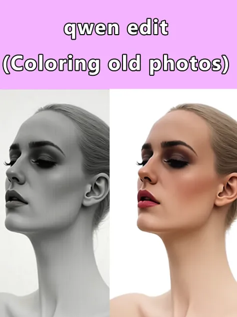 qwen edit (Coloring old photos)