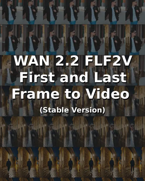  WAN 2.2 FLF2V - İlk ve Son Kare Video'ya (Kararlı Sürüm)  Laikezando tarafından