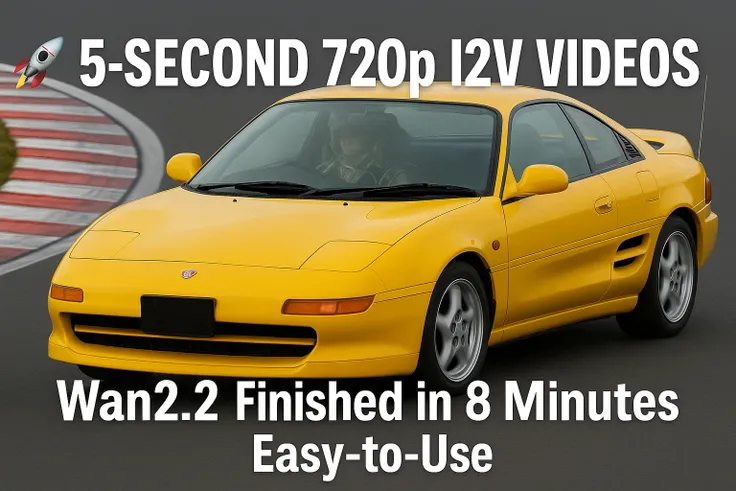 Wan2.2 I2V Under 8 Min 720p Easy-to-Use