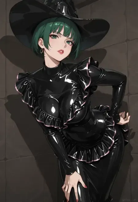  Frilled Cutout Dress illust