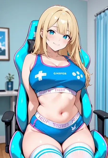 Nerf This! Sports Bra & Panties illust