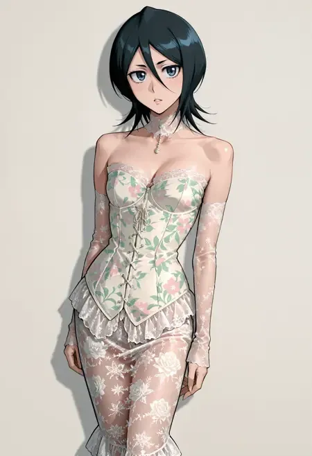 Lace Skirt & Corset illust