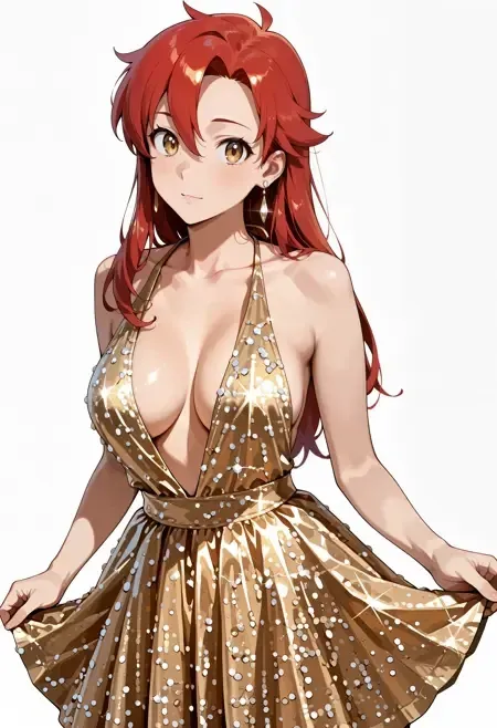 Backless Halter Mini Dress Club Wear illust