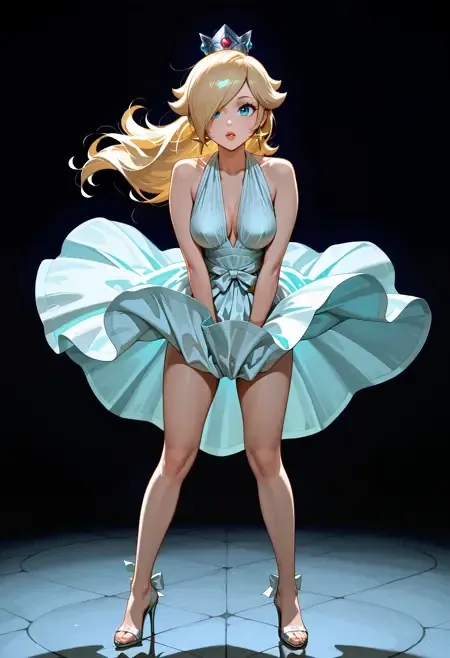 Marilyn Monroe Subway Dress illust