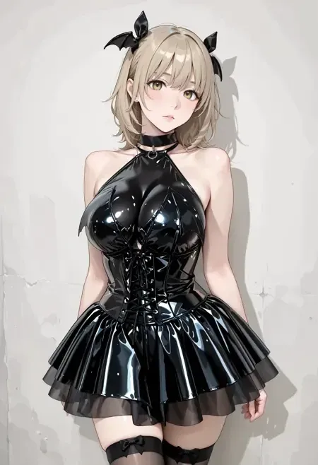 Y2K Mall Goth Bat Dress illust