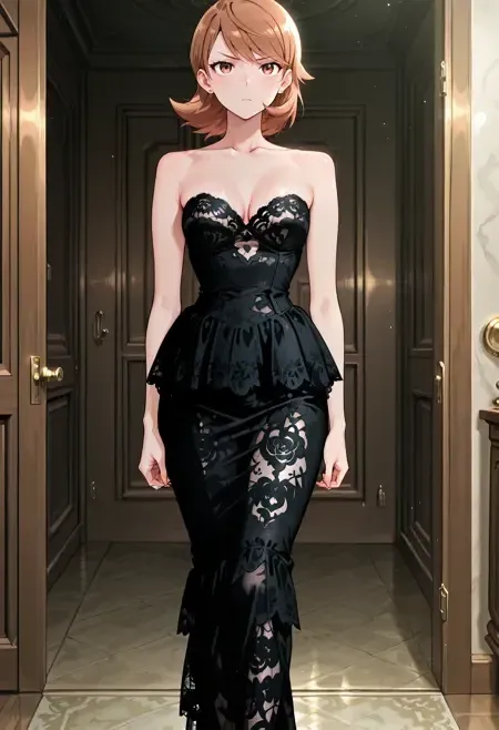 Chanel Haute Couture 1995 Lace Dress illust