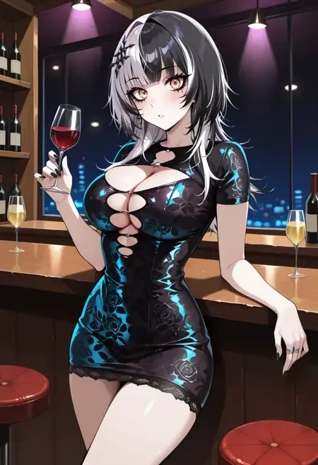 Icon Cutout Bodycon Dress illust
