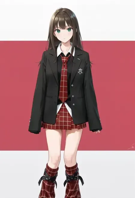 School Girl Costumes - College Leg Warmer illust