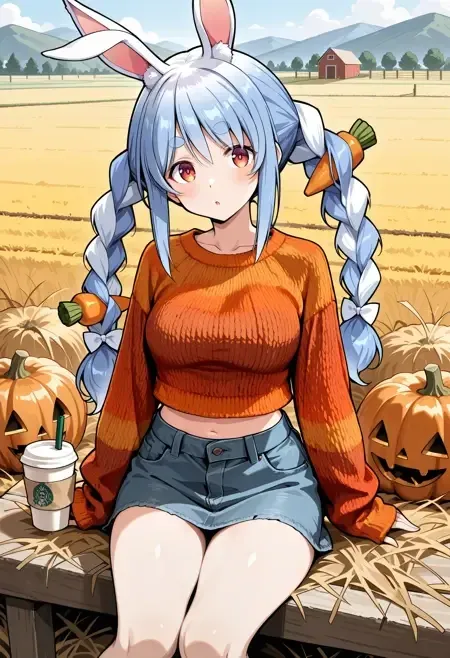 Aloruh Crop Sweater illust