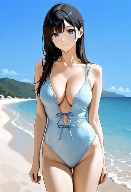 Bowknot Swimsuit illust