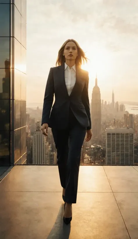 Keskin özelliklere sahip bir kadın