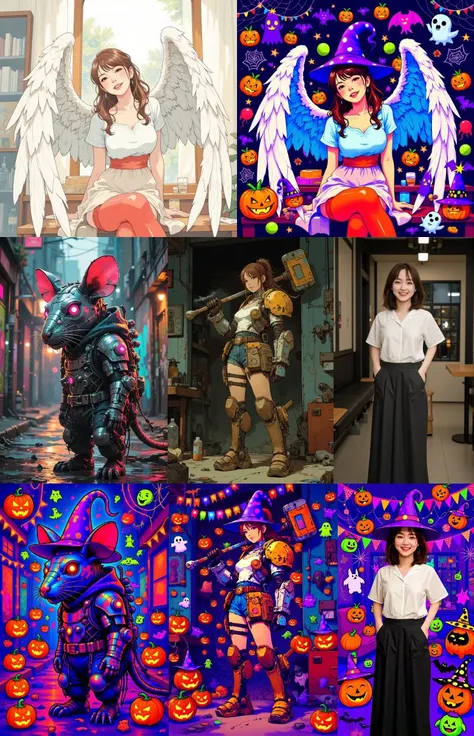 Coole Halloween（Mit dem Hexenhut）