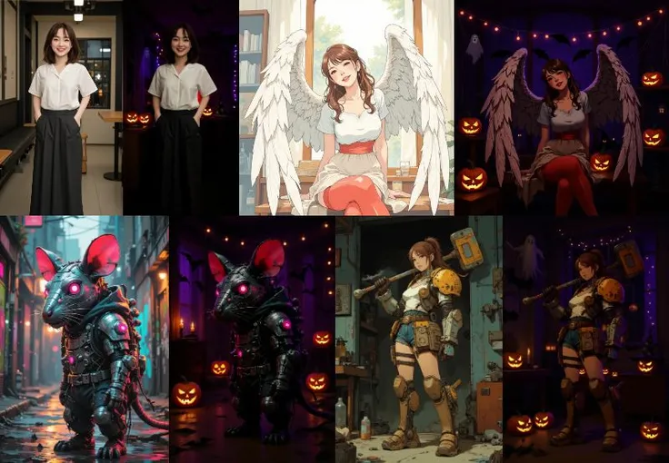 เปลี่ยนพื้นหลังให้เป็นแบบฮาโลวีน！