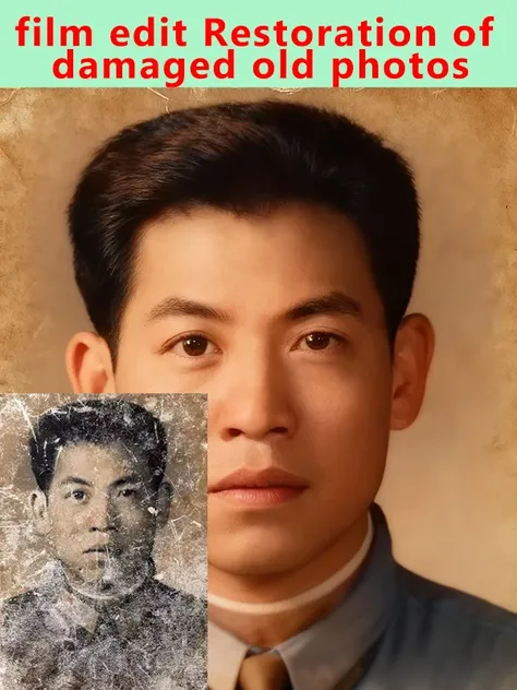 film edit Restoration of damaged old photos