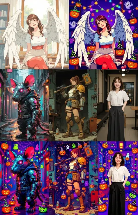 Halloween de moda（Versión destacada de los personajes）